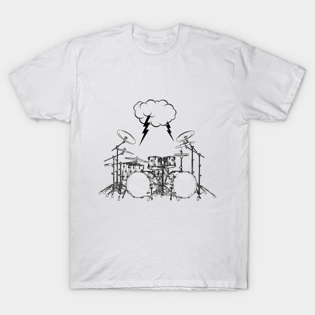 Drums T-Shirt by ElectricMint